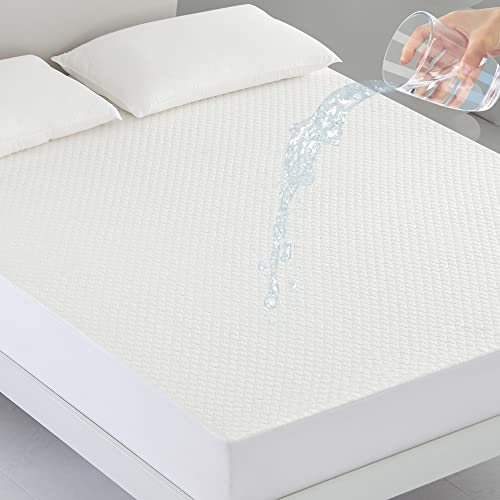 Coriwell Matratzenschoner Wasserdicht - 180 x 200 cm Matratzenbezug Matratzenauflage Atmungsaktive Matratzenhülle Matratzenschutz aus Bambus Matratzen Schutzbezug - Mattress Protector von CORIWELL