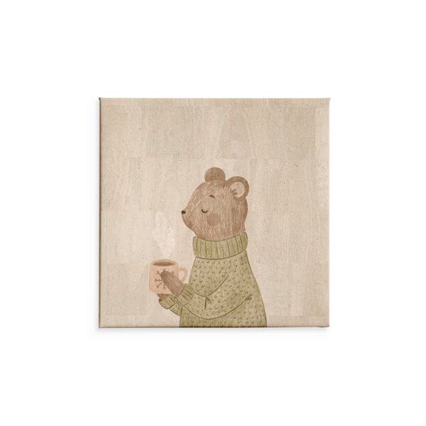 Corkando Bär und sein Tee / Kunstdruck von Corkando