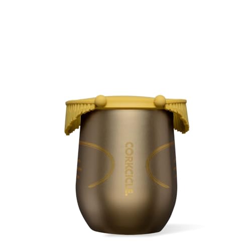 Corkcicle Harry Potter Weinglas ohne Stiel mit Deckel, isolierter Reisebecher, goldener Schnitz, 340 ml Corkcicle Harry Potter Weinglas ohne Stiel mit Deckel, isolierter Reisebecher, goldener Schnitz, 340 ml von Corkcicle