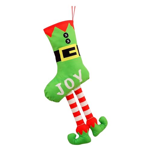 Große Weihnachtsschuhe, zum Aufhängen, mit Zwergen, lange Beine, Süßigkeitenhalter, Weihnachtsdekoration, für Partys, Haus, Kamin, Treppen Große Weihnachtsschuhe, zum Aufhängen, mit Zwergen, lange Beine, Süßigkeitenhalter, Weihnachtsdekoration, für Partys, Haus, Kamin, Treppen von Corlidea