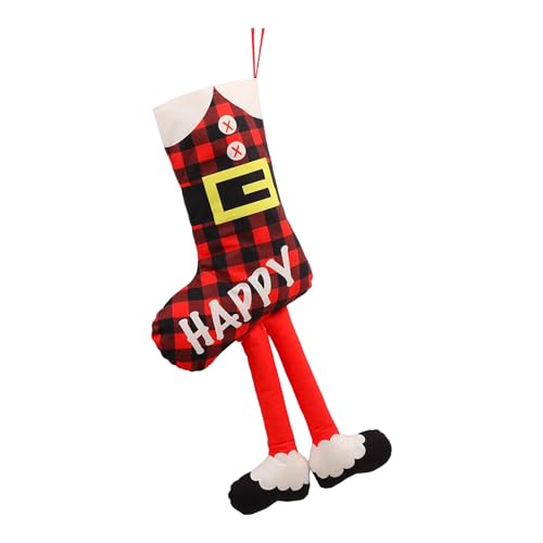 Große Weihnachtsschuhe, zum Aufhängen, mit Zwergen, lange Beine, Süßigkeitenhalter, Weihnachtsdekoration, für Partys, Haus, Kamin, Treppen Große Weihnachtsschuhe, zum Aufhängen, mit Zwergen, lange Beine, Süßigkeitenhalter, Weihnachtsdekoration, für Partys, Haus, Kamin, Treppen von Corlidea