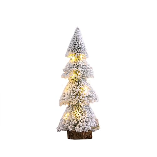 Weihnachtsdekoration für den Außenbereich, kleiner Weihnachtsbaum, Schneeflock, für Tisch, Büro, Weihnachtsdekoration für Zuhause, ausgefallenes Gadget für Herren (C One Size) von Corlidea