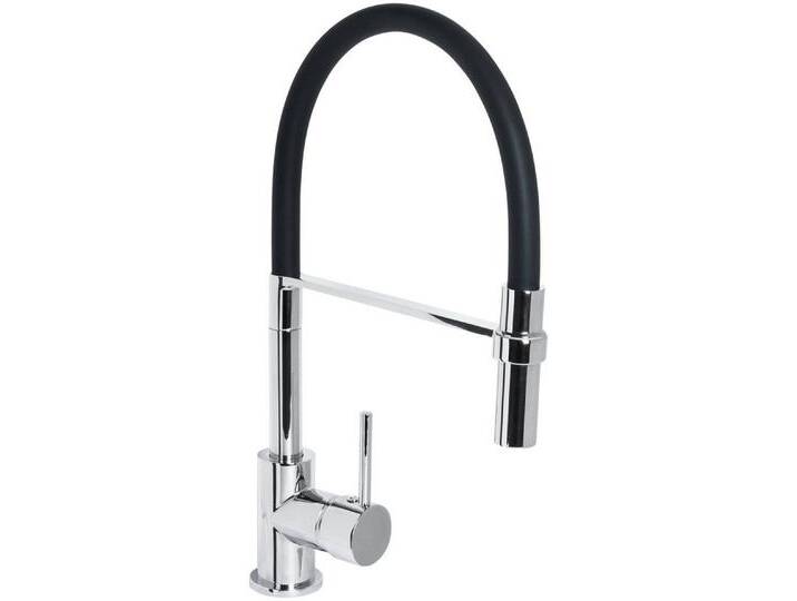 CORNAT Spültischarmatur Druckgusskörper, chrom - 360° schwenkbarer Silikon-Auslauf Mit Brause-Arretierung/ Hochdruck-Armatur/ Küchenarmatur /Wasserhahn von Cornat