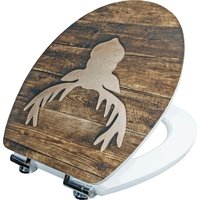 CORNAT WC-Sitz "Ansprechendes Design - Hochwertiger Holzkern - Absenkautomatik", Schnellbefestigung - Komfortables Sitzgefühl / Toilettensitz von Cornat