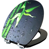 CORNAT WC-Sitz "Elegante Acryl-Oberfläche - Hochwertiger Holzkern - Absenkautomatik" Schnellbefestigung - Komfortables Sitzgefühl / Toilettensitz von Cornat