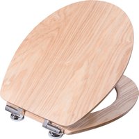 CORNAT WC-Sitz "Hochwertiges Echtholz - Eiche - Komfortables Sitzgefühl", Absenkautomatik - Edle Holz-Optik passt in jedes Badezimmer von Cornat