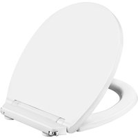 CORNAT WC-Sitz "Klassisch weißer Look - Pflegeleichter Duroplast - Quick up", Clean Funktion - Absenkautomatik - Montage von oben / Toilettensitz von Cornat