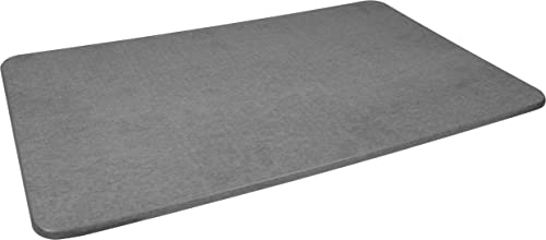 Cornat Badematte 60 x 39 x 1 cm - Aus Kieselgur - Nachhaltiges & festes Naturmaterial - Wasserabsorbierend & schnell trocknend - Antibakteriell & hautfreundlich - grau / Badvorleger / KGPLGOH von Cornat