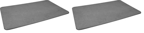 Cornat Badematte 80 x 50 x 1 cm - Aus Kieselgur - Nachhaltiges & festes Naturmaterial - Wasserabsorbierend & schnell trocknend - Antibakteriell & hautfreundlich - grau/Badvorleger / KGPLG8050 von Cornat