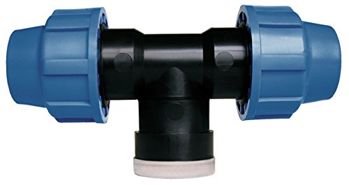 Cornat Bewässerungssystem T-Stück PE-Rohr, Ø 32 mm, 1 Zoll Innengewinde, Polypropylen für Kaltwasser von Cornat
