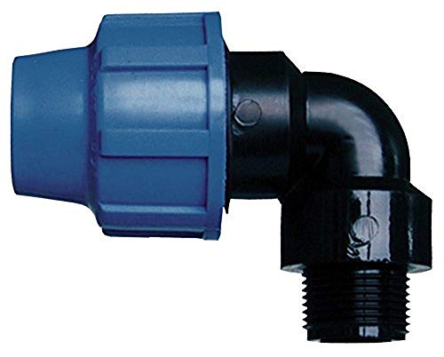 Cornat T610432 Bewässerungssystem Winkel PE-Rohr, Ø 32 mm, 1 Zoll Aussengewinde, Polypropylen, für Kaltwasser von Cornat