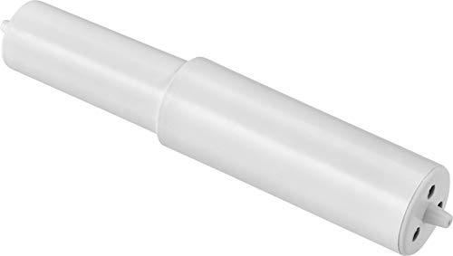 Cornat Ersatzrolle für WC-Papierhalter - 85 - 128 mm Breite - Flexible Ausführung mit Feder - Für ein leichtes Einspannen - Aus Kunststoff - Weiß / Einsatz für Toilettenpapierhalter / T364698 von Cornat
