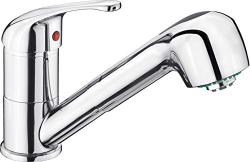 Cornat Spültisch-Einhebelarmatur "Fabio" - Hochwertiger Messingkörper - verchromt - Schwenkbarer Auslauf - Ausziehbare Schlauchbrause / Niederdruck-Armatur / Küchenarmatur / Wasserhahn / FAB535 Cornat Spültisch-Einhebelarmatur "Fabio" - Hochwertiger Messingkörper - verchromt - Schwenkbarer Auslauf - Ausziehbare Schlauchbrause / Niederdruck-Armatur / Küchenarmatur / Wasserhahn / FAB535 von Cornat