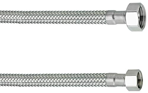 Cornat Flexibler Verbindungsschlauch - 1500 mm Länge - 1/2 Zoll IG, 1/2 Zoll IG - Hochwertige Edelstahl-Umflechtung / Anschlussschlauch für Wasserhahn / Armaturenschlauch / Flexschlauch / T3173341270 Cornat Flexibler Verbindungsschlauch - 1500 mm Länge - 1/2 Zoll IG, 1/2 Zoll IG - Hochwertige Edelstahl-Umflechtung / Anschlussschlauch für Wasserhahn / Armaturenschlauch / Flexschlauch / T3173341270 von Cornat