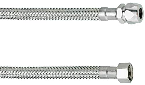 Cornat Flexibler Verbindungsschlauch - 300 mm Länge - 3/8 Zoll IG, Ø 8 mm - Hochwertige Edelstahl-Umflechtung / Anschlussschlauch für Durchlauferhitzer / Flexschlauch / T3173310270 von Cornat