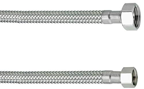 Cornat Flexibler Verbindungsschlauch - 500 mm Länge - 3/8 Zoll IG, 3/8 Zoll IG - Hochwertige Edelstahl-Umflechtung / Anschlussschlauch für Wasserhahn / Armaturenschlauch / Flexschlauch / T317321270 von Cornat