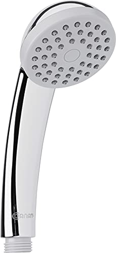 Cornat Handbrause "Amarela" - 67 mm Kopfdurchmesser - verchromt - 1 Strahlart - Anti-Kalk & Wasserspareinsatz / Brausekopf für Dusche & Badewanne / ECO-Duschbrause / TECB3472 von Cornat