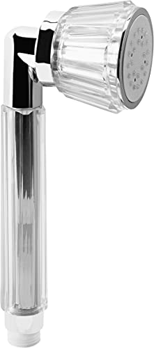 Cornat Handbrause "Amaroni New" - 59 mm Kopfdurchmesser - verchromt - 1 Strahlart - Wasserspareinsatz / Brausekopf für Dusche & Badewanne / ECO-Duschbrause / TECB3470 von Cornat