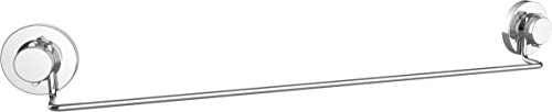 Cornat Handtuchhalter 3 in 1 - Stange - 3 verschiedene Befestigungsoptionen mit Saugnapf, Klebepad & Bohren - Verchromt / Klebehaken / Handtuchhalterung für Badetuch / Handtuchstange / T340256 von Cornat