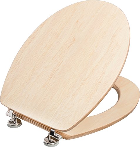 Cornat WC-Sitz "Ligna" - Hochwertiges Echtholz - Kiefer - Komfortables Sitzgefühl - Edle Holz-Optik passt in jedes Badezimmer / Toilettensitz / Klodeckel / KSLIGK, 43 x 37.7 x 4 cm Cornat WC-Sitz "Ligna" - Hochwertiges Echtholz - Kiefer - Komfortables Sitzgefühl - Edle Holz-Optik passt in jedes Badezimmer / Toilettensitz / Klodeckel / KSLIGK, 43 x 37.7 x 4 cm von Cornat