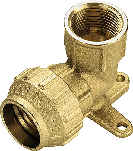 Cornat Klemmfitting 90 ° Winkel - Ø 25 mm x IG - Messing - mit einem Innengewinde - DVGW zertifiziert & für Trinkwasser zugelassen / T617025 von Cornat