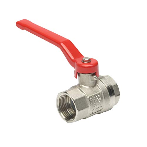 Meister Kugelhahn - 24,66 mm (3/4 Zoll) IG - Mit langem Stahlhebel & vollem Durchgang - Beidseitiges Innengewinde - Hochwertiges Messing / Absperrhahn für Wasserleitungen / Wasserhahn / FLOR92610 Meister Kugelhahn - 24,66 mm (3/4 Zoll) IG - Mit langem Stahlhebel & vollem Durchgang - Beidseitiges Innengewinde - Hochwertiges Messing / Absperrhahn für Wasserleitungen / Wasserhahn / FLOR92610 von Meister