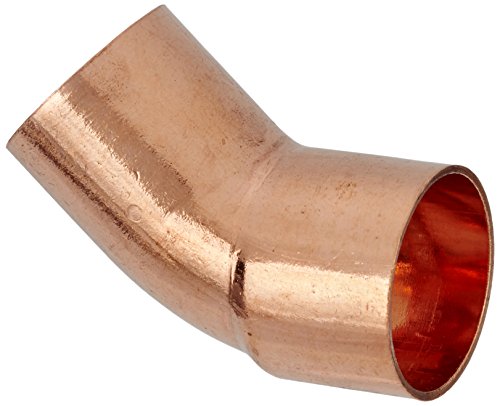 Cornat Löt-Bogen 45 Grad Kupfer, 1 Muffe A, B 22 mm, 10/1 Stück, T564022 von Cornat