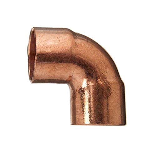 Cornat Löt-Winkel 90 Grad, Kupfer, 2 Muffen, A 15 mm, 10/1 Stück, T569015, Bronze von Cornat