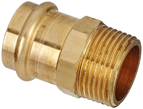 Cornat Press-Übergangs-Nippel, rotguss mit 1 Außengewinde mit 1 Muffe, A 28 mm, B 1Zoll , 1 Stück, T6543281B, Rot von Cornat