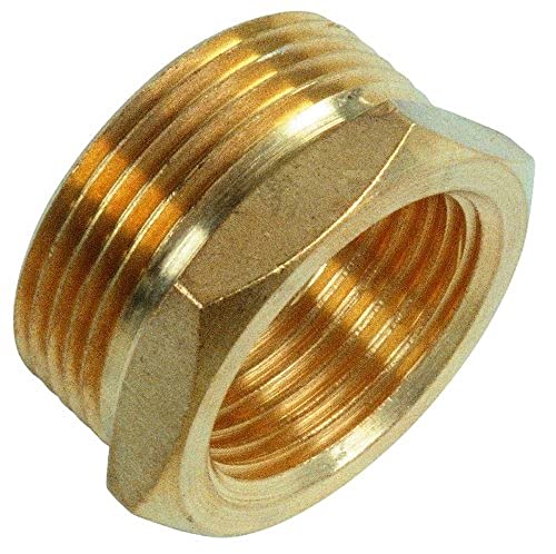 MEISTER Gewindefitting Messing blank " Innengewinde x 1 1/4" Außengewinde - Korrosionsbeständig & langlebig - Präzise Verarbeitung / Rohrverbindung / Fitting / FLOR92825 von Meister