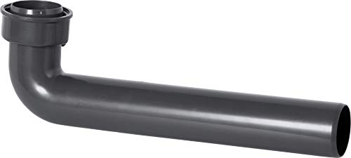 Cornat Rezyklat Abgangsrohr 90° - 1 1/2 Zoll x 40 mm - 230 mm Länge - Zur Verbindung des Abwasseranschlusses - Hergestellt aus recycelten Kunststoffen - Made in Germany Qualität / T355604R von Cornat