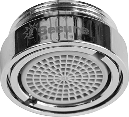 Cornat Strahlregler M24 x 1 AG - Diebstahlsicher - Wasserersparnis von bis zu 60% - Mit Dichtung - Passend für handelsübliche Armaturen - silber - Aus Messing/Luftsprudler/Mischdüse / TECWS201 Cornat Strahlregler M24 x 1 AG - Diebstahlsicher - Wasserersparnis von bis zu 60% - Mit Dichtung - Passend für handelsübliche Armaturen - silber - Aus Messing/Luftsprudler/Mischdüse / TECWS201 von Cornat