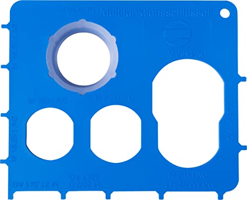 Cornat Strahlreglerschlüssel universal - Für diverse Strahlregler in Standard-Größen & Sondermaßen - Diebstahlsicher - blau - Aus Kunststoff / Multifunktionsschlüssel / Universal-Schlüssel / TECWS701 von Cornat