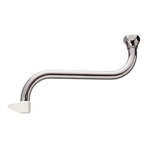 Cornat Auslauf S-Form 170 mm - Messing verchromt - Langlebig & rostfrei - Flexibel einsetzbar - mit Strahlregler / Schwenkauslauf / Wasserhahn Verlängerung / S-Anschluss Armatur / TEC351106 von Cornat