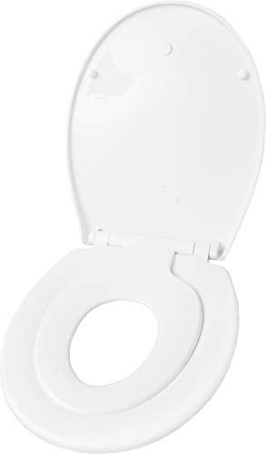 Cornat WC-Sitz "Family Neo" - Pflegeleichter Thermoplast - Montierbarer Kinder-Sitz - Quick up & Clean Funktion - Absenkautomatik - Bequeme Montage von oben / Toilettensitz / Klodeckel / KSFAMN00 von Cornat