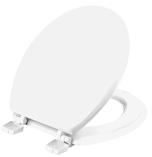 Cornat WC-Sitz "Orleans" - Klassisch weißer Look - Hochwertiger Holzkern - Schlichtes Design passt in jedes Badezimmer / Toilettensitz / Klodeckel / SHA00 von Cornat