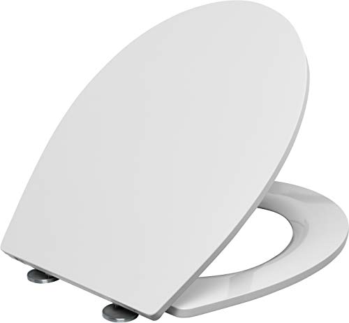 Cornat WC-Sitz "Rino" - Klassisch weißer Look - Pflegeleichter Duroplast - Quick up & Clean Funktion - Absenkautomatik - Bequeme Montage von oben/Toilettensitz/Klodeckel / KSRISC00 Cornat WC-Sitz "Rino" - Klassisch weißer Look - Pflegeleichter Duroplast - Quick up & Clean Funktion - Absenkautomatik - Bequeme Montage von oben/Toilettensitz/Klodeckel / KSRISC00 von Cornat