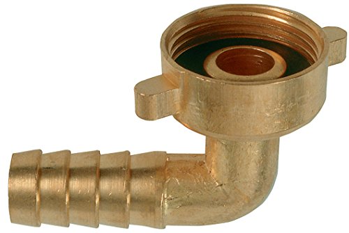 Cornat Winkelverschraubung 90° IG 3/4" für Wasserhähne mit AG 3/4" plus Wasserschläuche 1/2", Messing / Garten Bewässerung / FLOR92400, Mehrfarbig von Cornat