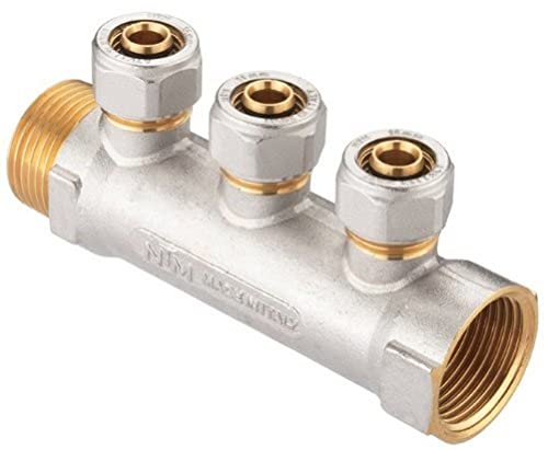 Verbundrohrsystem Verteiler 1 Zoll , 3 Abgänge, 16 mm von Cornat