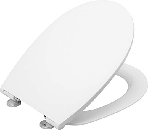Cornat WC-Sitz "Premium 4" - Superflaches Design - Pflegeleichter Duroplast - Quick up & Clean Funktion - Absenkautomatik - Bequeme Montage von oben / Toilettensitz / Klodeckel / KSPREMSC400 von Cornat