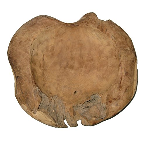 Cornbay Exklusive Wurzelholz-Schale 30 cm aus massivem Teak-Holz Natur von Cornbay