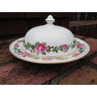 Muffinteller Mit Gewölbtem Deckel Aynsley English China Frühstücksset - Vintage von Cornerof4thandMain