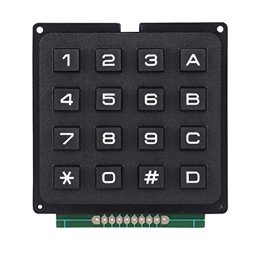 Cornesty 16 Tasten 4x4 Druckknöpfe Tastaturmodule Externer Tastaturmikrocontroller von Cornesty