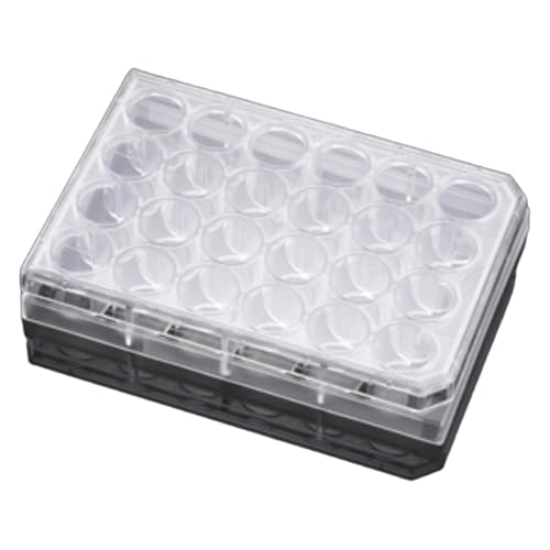Falcon 353504 Cell Culture Insert Companion Plate with Lid, TC-Treated, 24 Well, Clear (Pack of 50) von Corning