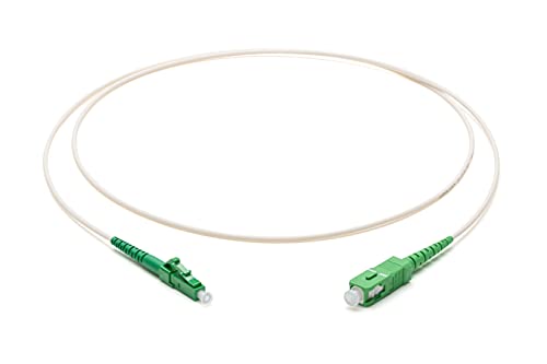 Corning Glasfaser Patchkabel 2.0 mm - Singlemode Simplex: LC APC Simplex auf LC APC Simplex, 1m (Weiß) - SMF LBL von Corning