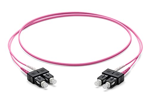 Corning Glasfaser Patchkabel 2x 2.0 mm - Multimode Duplex: SC PC Duplex auf SC PC Duplex, 10m (Violet) - OM4 von Corning