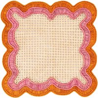 Waves Iraca Tischset/Raffia Handgemachtes Geschirr Tischsets Boho Essgeschirr Natürlich Nachhaltig Coro Cora™ von CoroCoraColombia