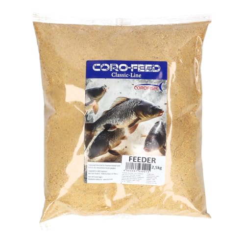 Corofish Grundfutter Feed Classic Line 2,5Kg Angelfutter Grundfutter Fertigfutter Futtermittel (2,5kg, Feeder) von Corofish