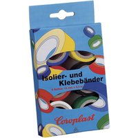 Coroplast 28839 28839 PVC-Klebeband-Set Blau, Gelb, Rot, Schwarz, Weiß, Grün (l x b) 3 m x 19 mm 6 von PCE