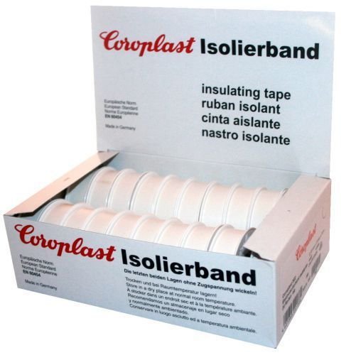 Isolierband Coroplast Box freie Farbauswahl rot grün schwarz blau gelb braun weiß grün/gelb violett grau von Coroplast
